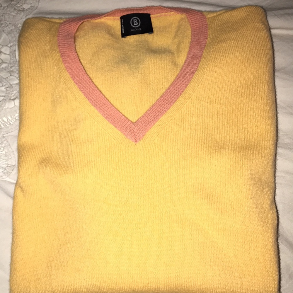 Ladies BOGNER wool and cashmere V neck sweater ladies